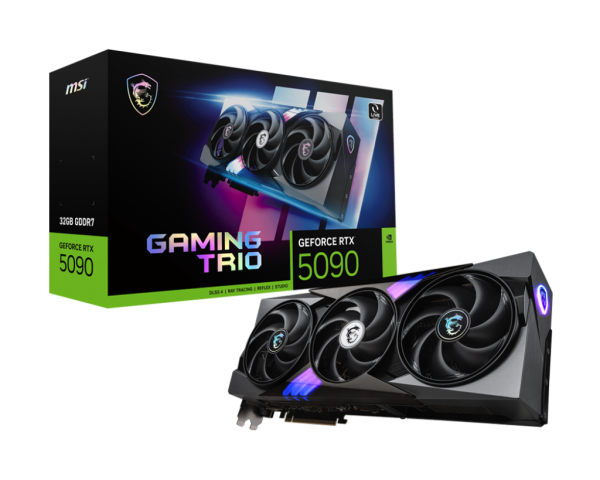 GPU MSI Gaming Trio GeForce RTX 5090 – 32GB GDDR7, DLSS 4, RayTracing, Reflex