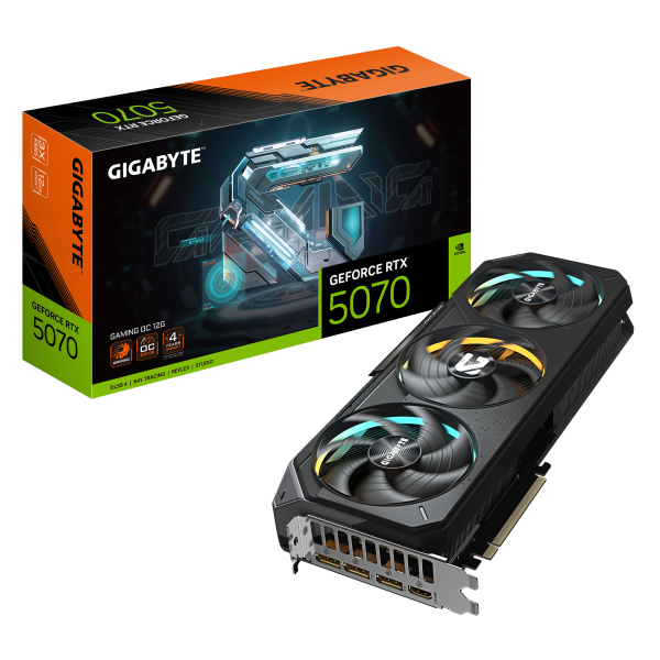 GPU Gigabyte Gaming RTX 5070 OC - 12GB GDDR7, DLSS4, RayTracing, Reflex 2