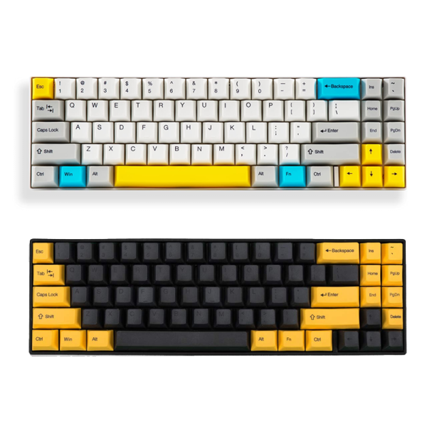 Teclado Mecánico YUNZII HelloGanss – 68%, Cherry Mx Switches, Bluetooth, PBT Keycaps, Hotswappable, Win/MacOs