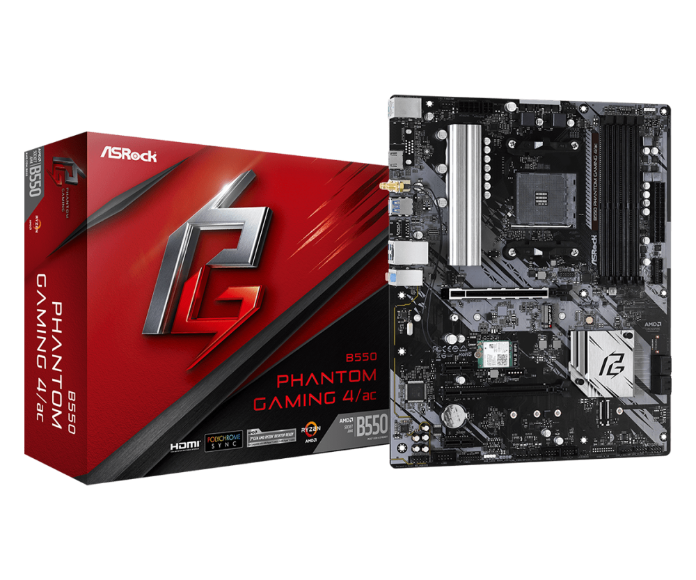 Motherboard AsRock B550 Phantom Gaming 4 AC – AM4, DDR4 1 asrock b550 phantom gaming 4 ac e1722373349933 Motherboard AsRock B550 Phantom Gaming 4 AC – AM4, DDR4