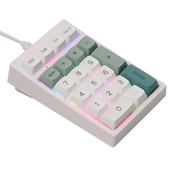 Numpad EPOMAKER TH21 – 20%, Brown Switches, RGB, Hotswappable