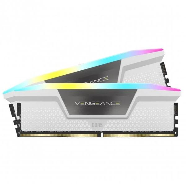 SOLO ENSAMBLE | Ram CORSAIR VENGEANCE RGB l DDR5, Blanca, Intel XMP Ready