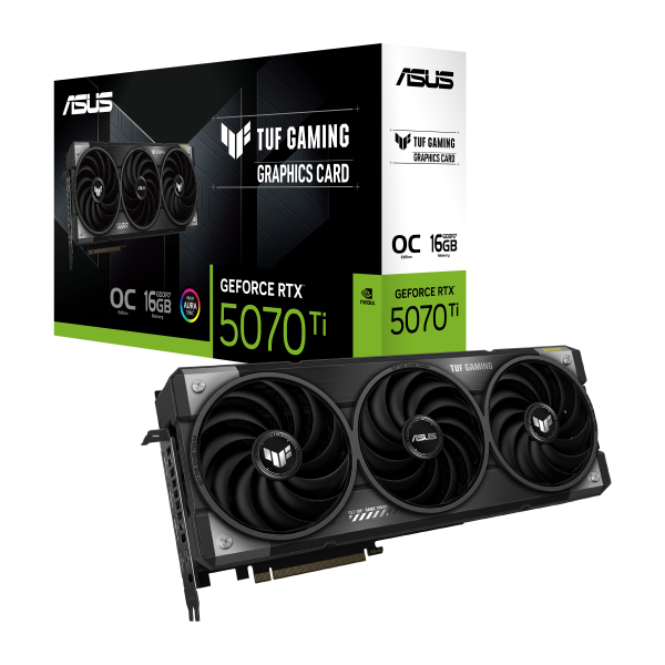 GPU RTX 5070 Ti ASUS TUF Gaming OC Edition - 16GB GDDR7, DLSS4, RayTracing, Reflex 2