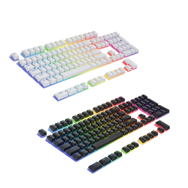 Tezarre Pudding PBT Keycaps para Teclado Mécanico