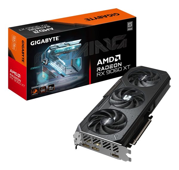 GPU GIGABYTE RX 9060 XT Gaming OC –16GB GDDR6, PCIe 5.0