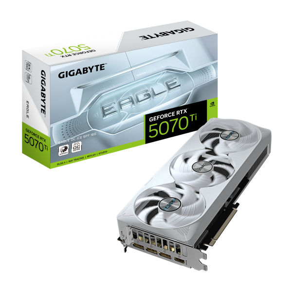 GPU Gigabyte Eagle ICE RTX 5070 Ti - 16GB GDDR7, DLSS4, RayTracing, Reflex 2