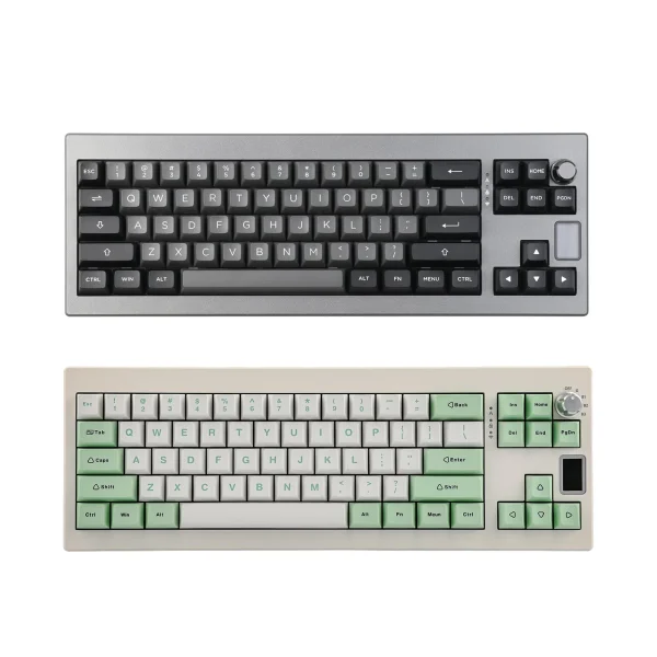 Teclado mecánico EPOMAKER Shadow-X Gasket – 70%, Wireless Bluetooth/2.4Ghz, Flamingo Switches, RGB, Knob