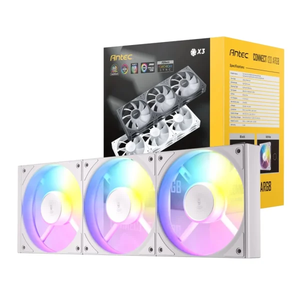 Antec C120 Blanco– Fan 120mm, ARGB, 28 db, 1500PM, 65.08 CFM