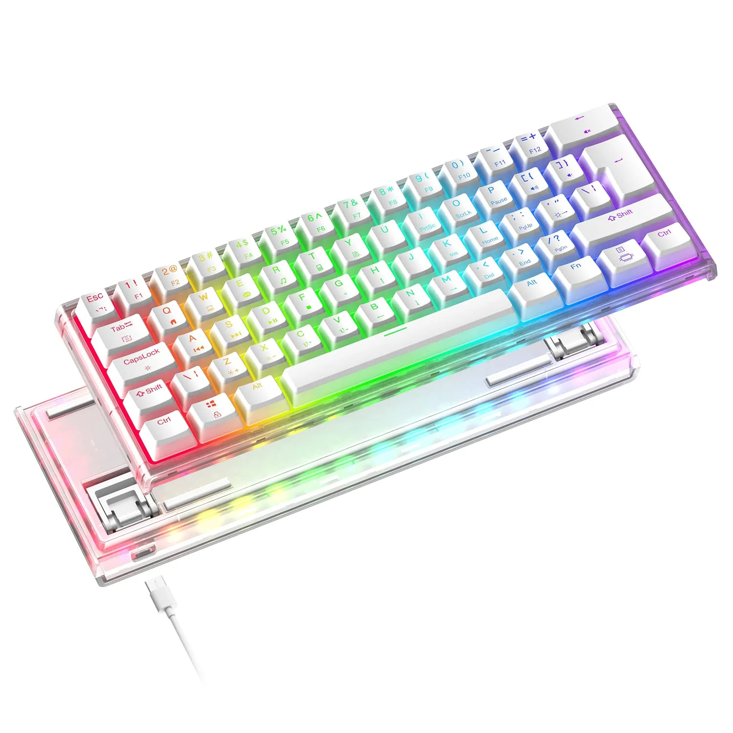 Teclado Mecánico MIHIYIRY AK61 – 60%, Otemu Switches, Hotswappable ...