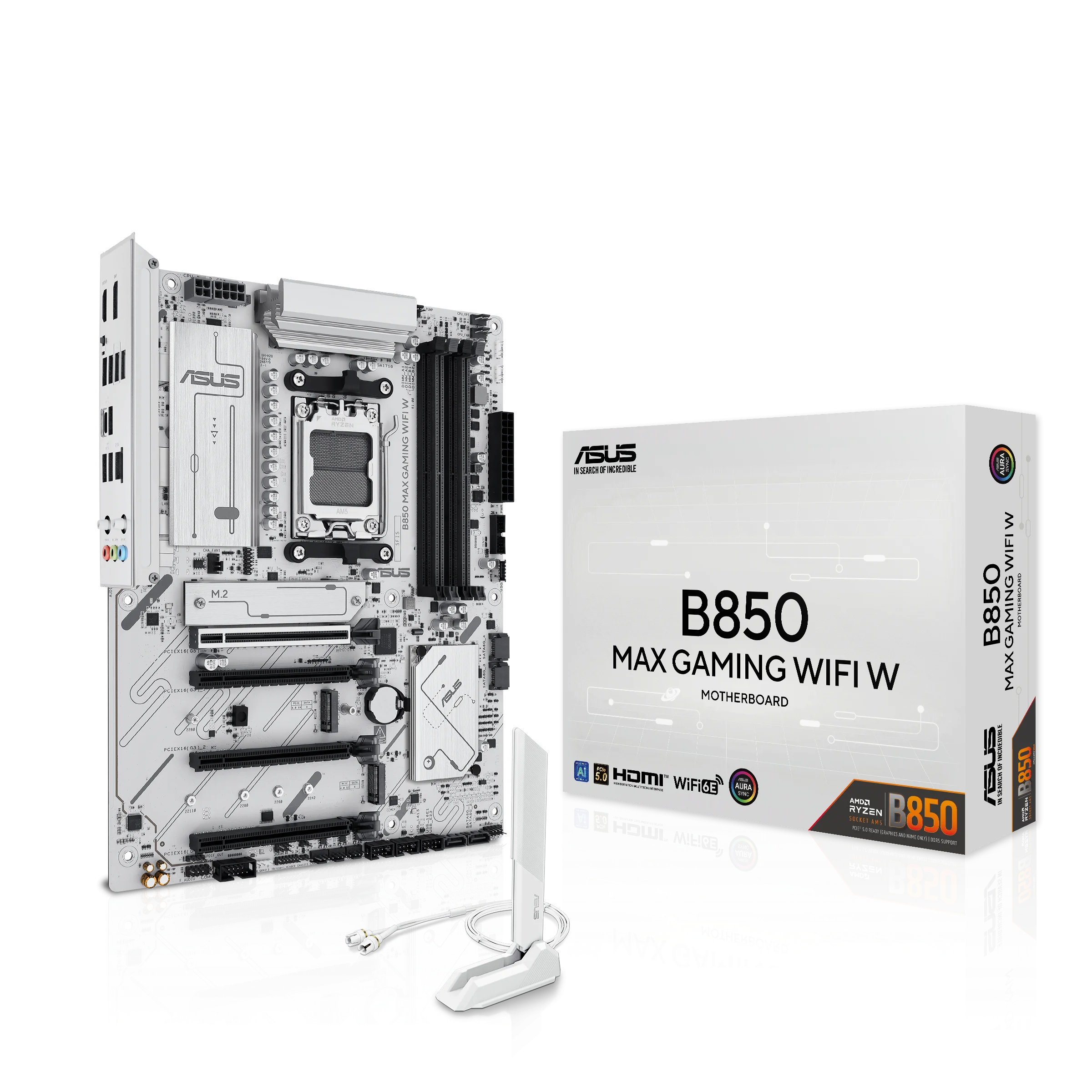 Motherboard ASUS B850 Max Gaming WiFi W – AM5, DDR5 1 imagen 2025 12 29 234008356 Motherboard ASUS B850 Max Gaming WiFi W – AM5, DDR5