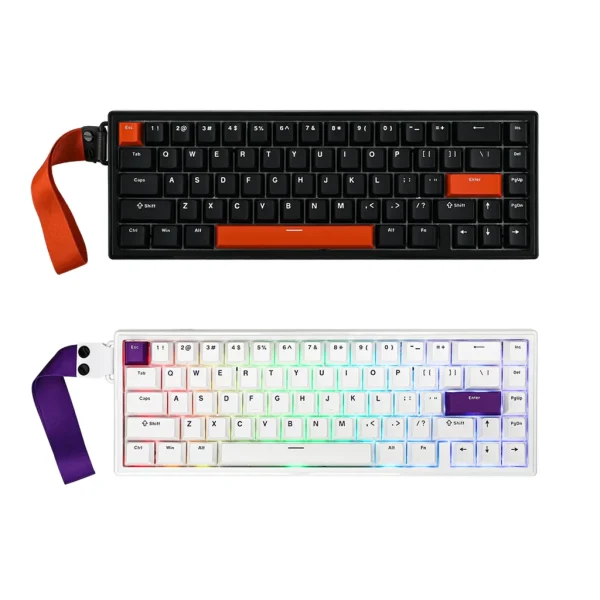Teclado magnetico EPOMAKER HE68 – 65%, Hall Effect, 8000 Hz, RGB, Hotswappable
