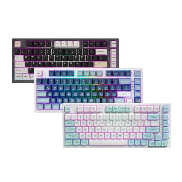 Teclado Mecanico YUNZII YZ75 – 75%, Wireless 2.4Gz/BT, Gateron Switches, RGB, Hotswappable