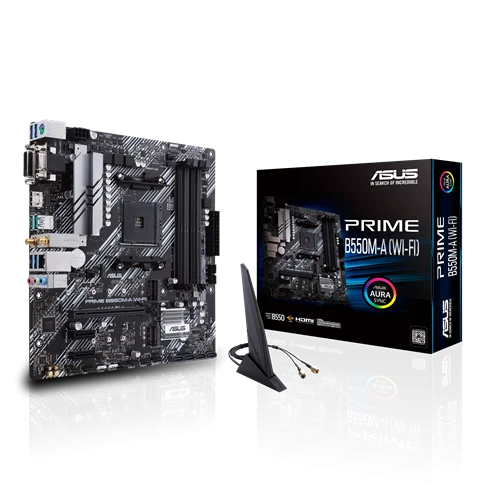 Motherboard Asus Prime B550M-A WIFI II – AM4, DDR4, Wifi/Bluetooth