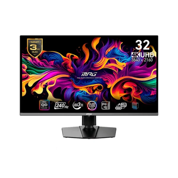 Monitor MSI MPG 321URX QD-OLED – 32″ UHD (3840 x 2160), OLED, 240Hz, 0.03MS, Adaptive Sync, HDR True Black 400