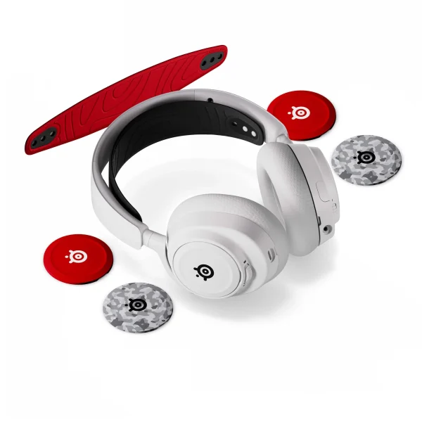 Headset SteelSeries Arctis Nova 7P – Wireless BT/2.4Gz, 38Hrs, Spatial Sound with Booster Pack (Incluye 2 Ear plates y headband extras)