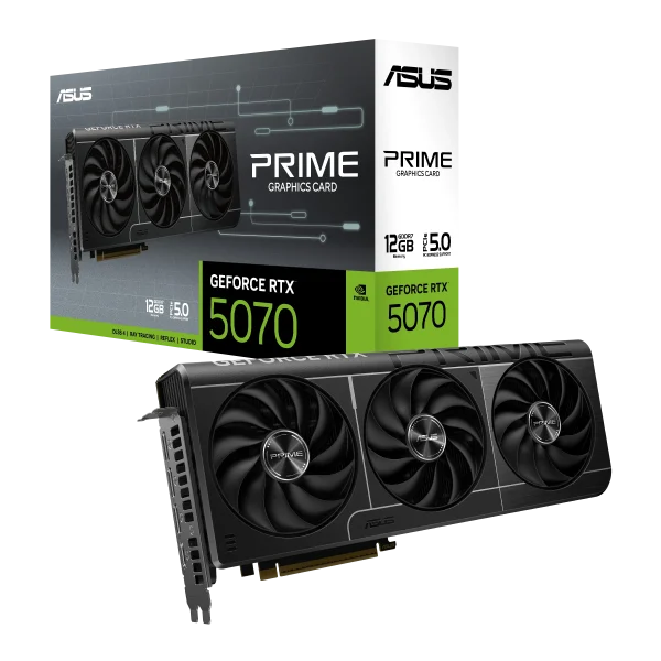 GPU Asus Prime RTX 5070 - 12GB GDDR7, DLSS4, RayTracing, Reflex 2